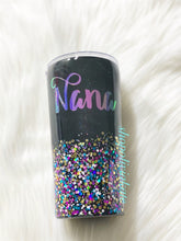 Load image into Gallery viewer, Glitterful Tumbler (black glitter base)