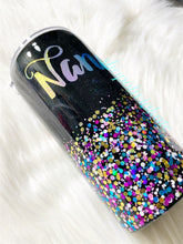 Load image into Gallery viewer, Glitterful Tumbler (black glitter base)