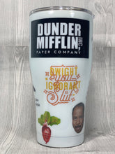 Load image into Gallery viewer, The Office Print Glitter Tumbler