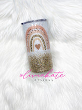Load image into Gallery viewer, Boho Rainbow Glitter Tumbler
