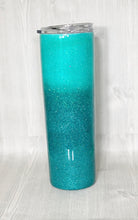 Load image into Gallery viewer, Teal’a’licious Ombré Glitter Tumbler