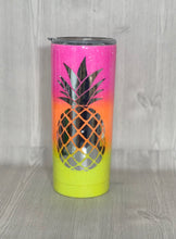 Load image into Gallery viewer, Pineapple Glitter Tumbler