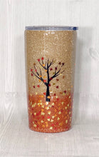 Load image into Gallery viewer, Falling Leaves Glitter Tumbler