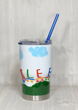 Load image into Gallery viewer, Train Handpainted Kids Tumbler