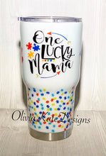 Load image into Gallery viewer, Autism Awareness Glitter Tumbler