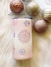 Load image into Gallery viewer, Pink Snowflake Glitter Tumbler READY TO SHIP