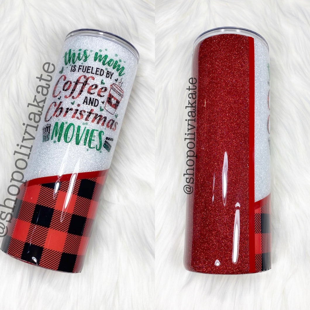 CHRISTMAS AND COFFEE TUMBLER READY TO SHIP