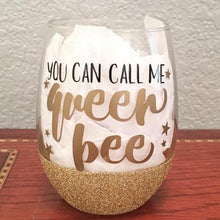 Load image into Gallery viewer, You can call me Queen Bee Wine Glass
