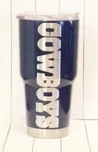 Load image into Gallery viewer, Dallas Cowboys Navy Tumbler
