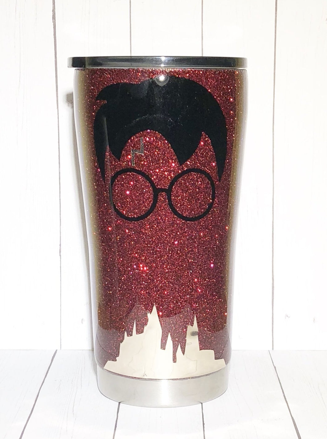 Harry Potter Inspired Glitter Tumbler