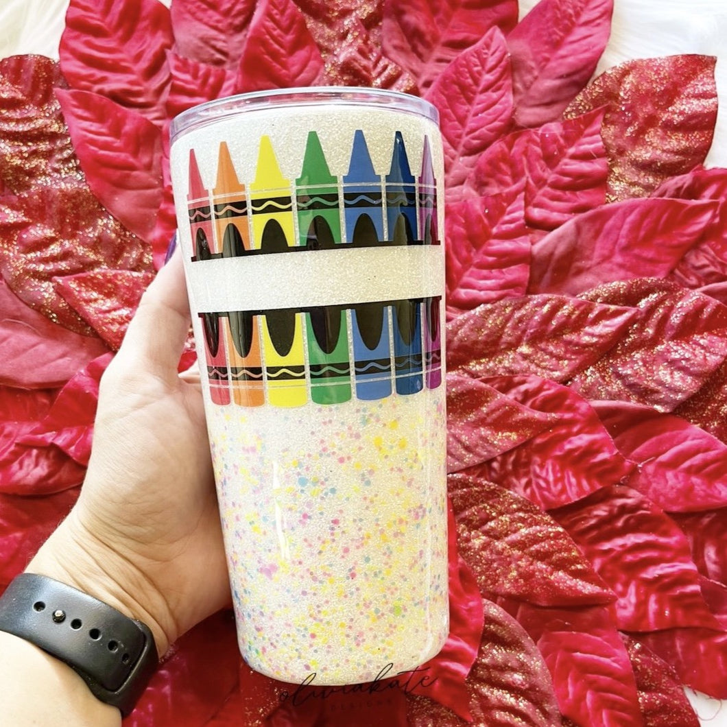 CRAYON TUMBLER READY TO SHIP