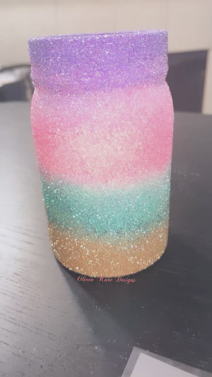 Beach Vacay Glitter Tumbler
