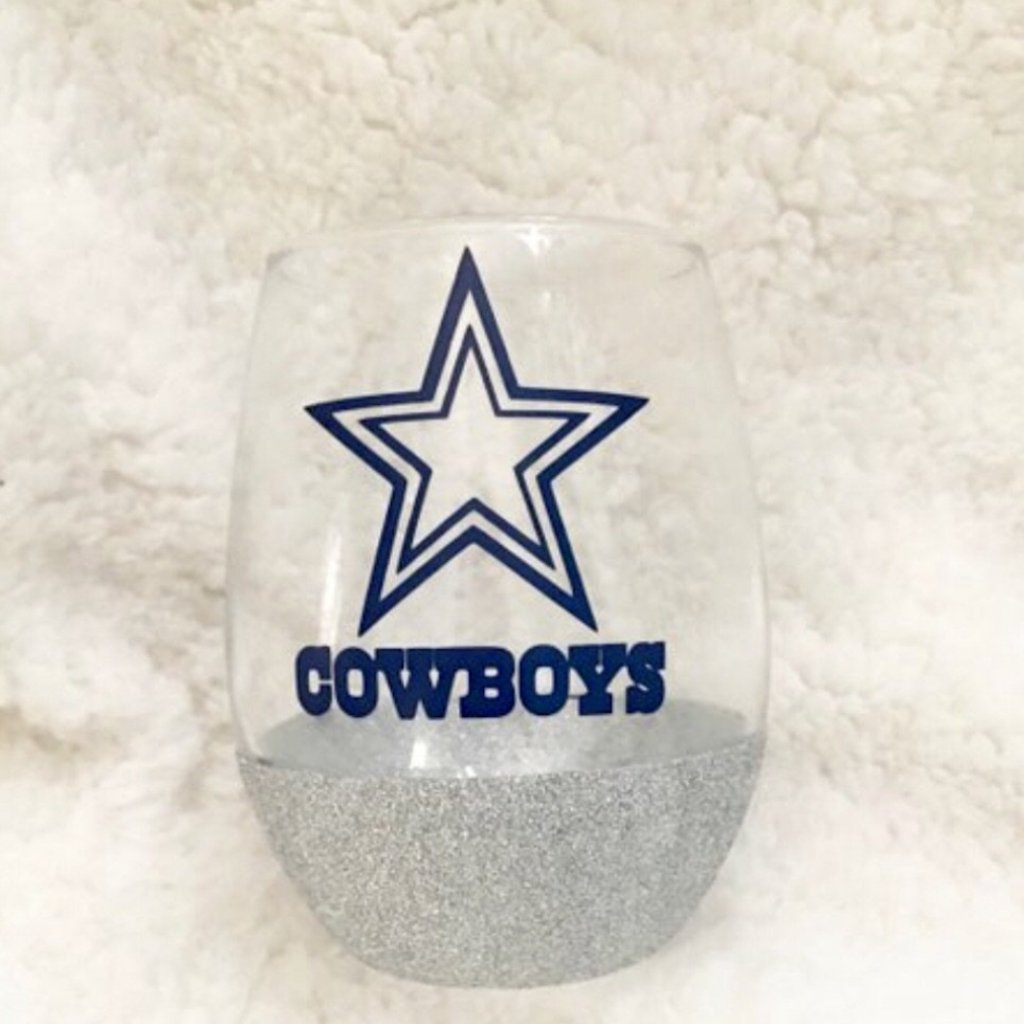 Dallas Cowboys Wine Glass