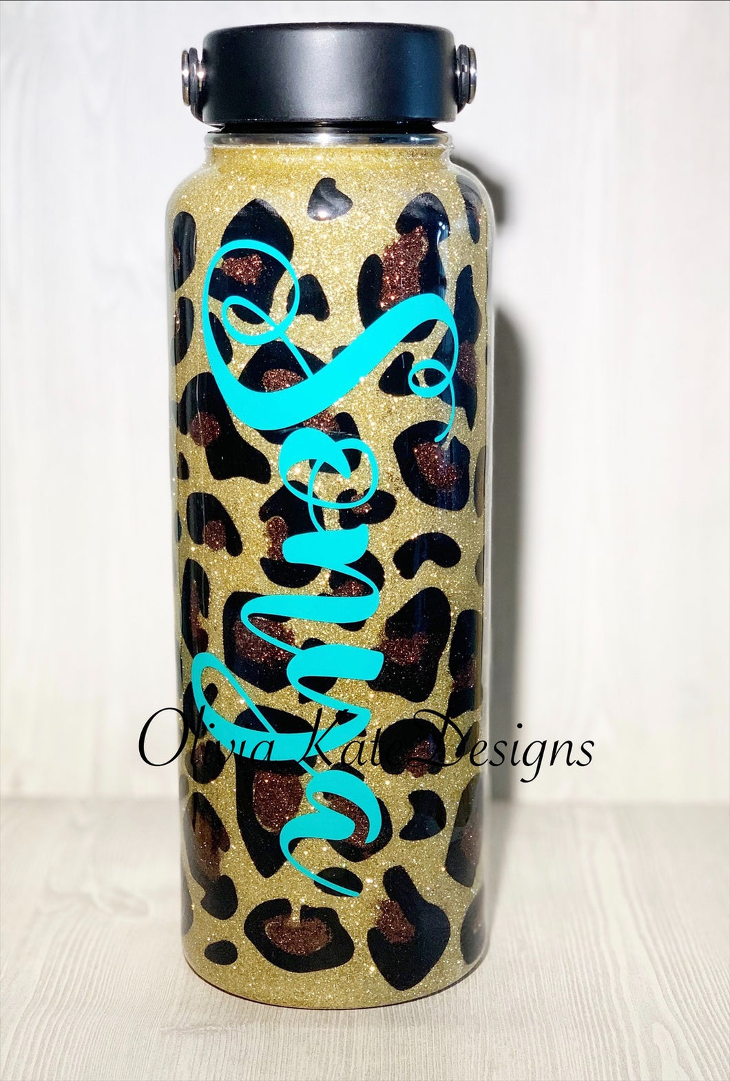 Leopard Glitter Hydroflask
