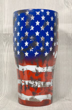 Load image into Gallery viewer, Distressed American Flag Tumbler
