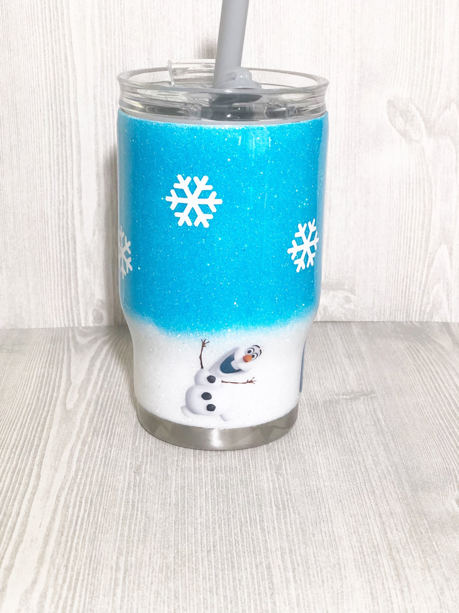 Frozen themed toddler cup, Epoxy design