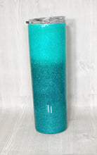 Load image into Gallery viewer, Teal’a’licious Ombré Glitter Tumbler
