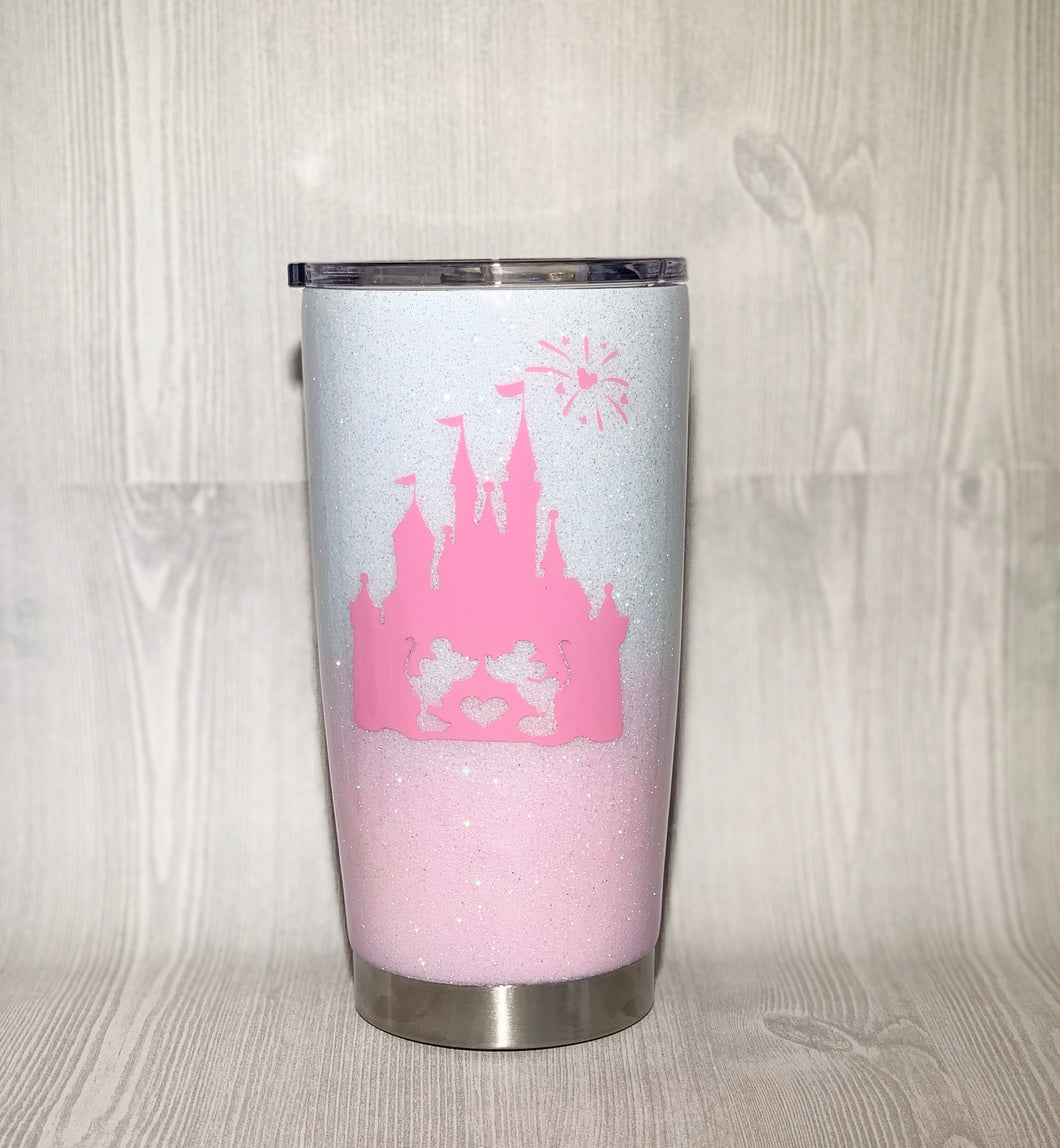 Disney Castle Glitter Tumbler