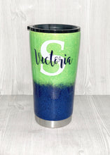 Load image into Gallery viewer, Seahawks Ombre Glitter Tumbler
