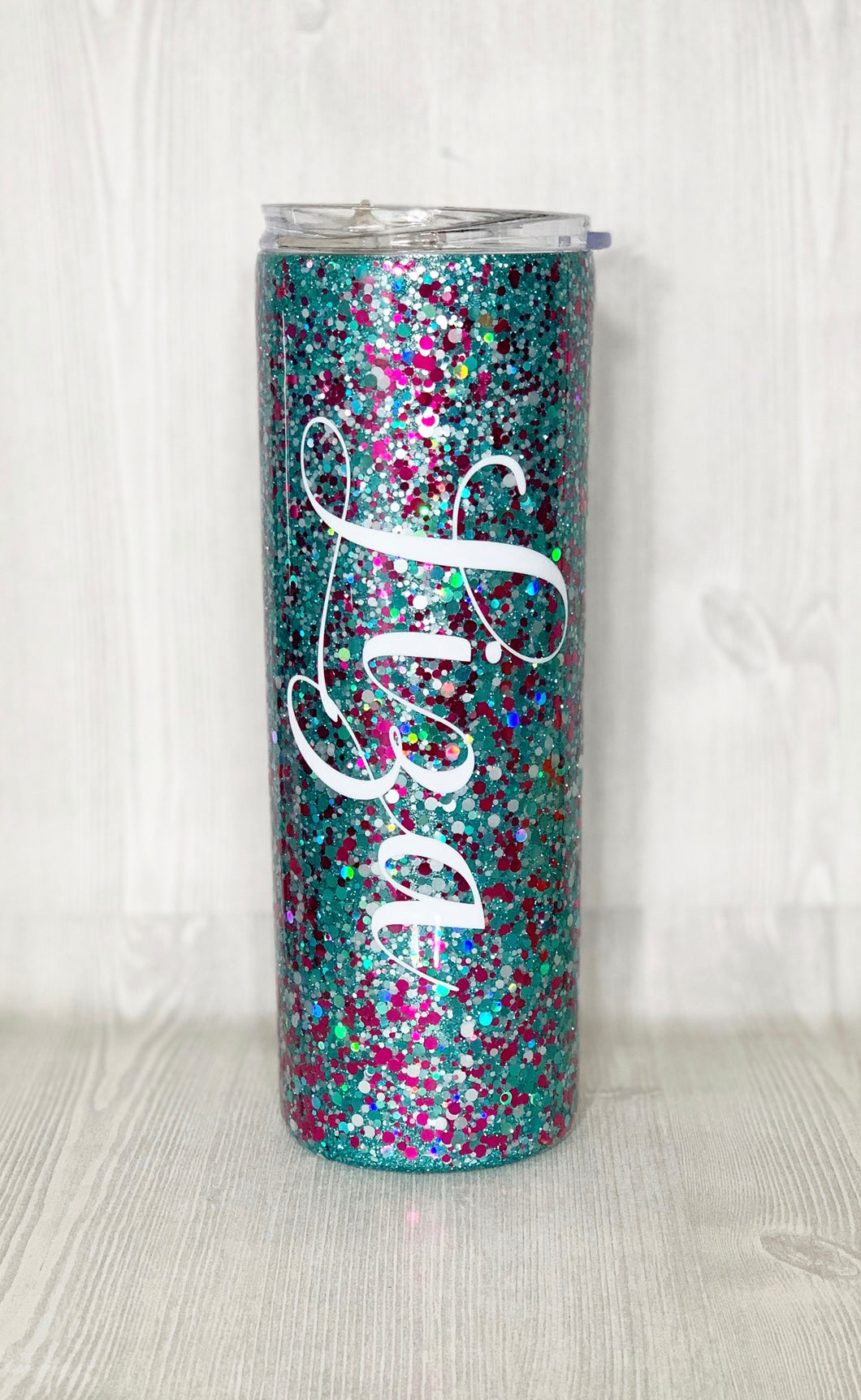 Snozberries Skinny Glitter Tumbler