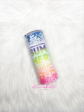Load image into Gallery viewer, Summer Vibes Beach Tumbler
