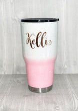 Load image into Gallery viewer, Snow White and blush Glitter Ombre Tumbler
