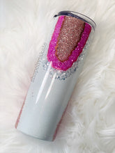 Load image into Gallery viewer, Rose Geode Glitter Tumbler
