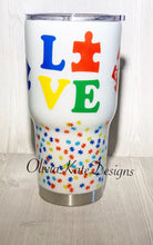 Load image into Gallery viewer, Autism Awareness Glitter Tumbler
